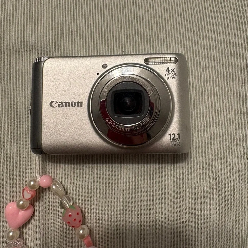 Canon Gray Digital Camera with Black Accents
